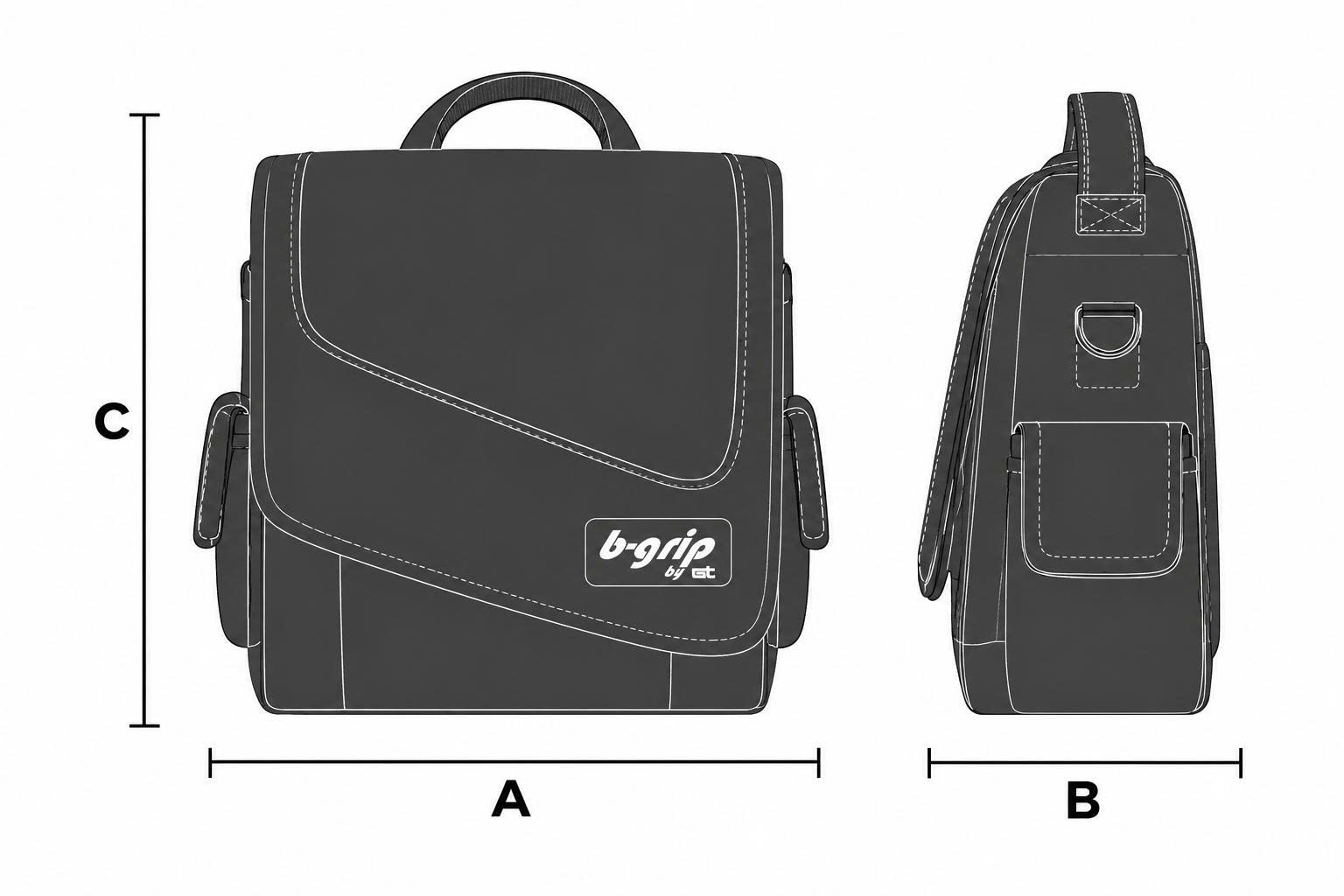 Technical Drawing B_GRIP COMPACT BAG