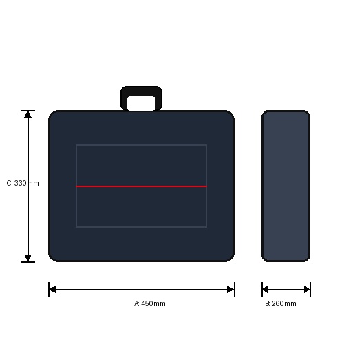 Technical Drawing V_GRIPDOUBLEBAG