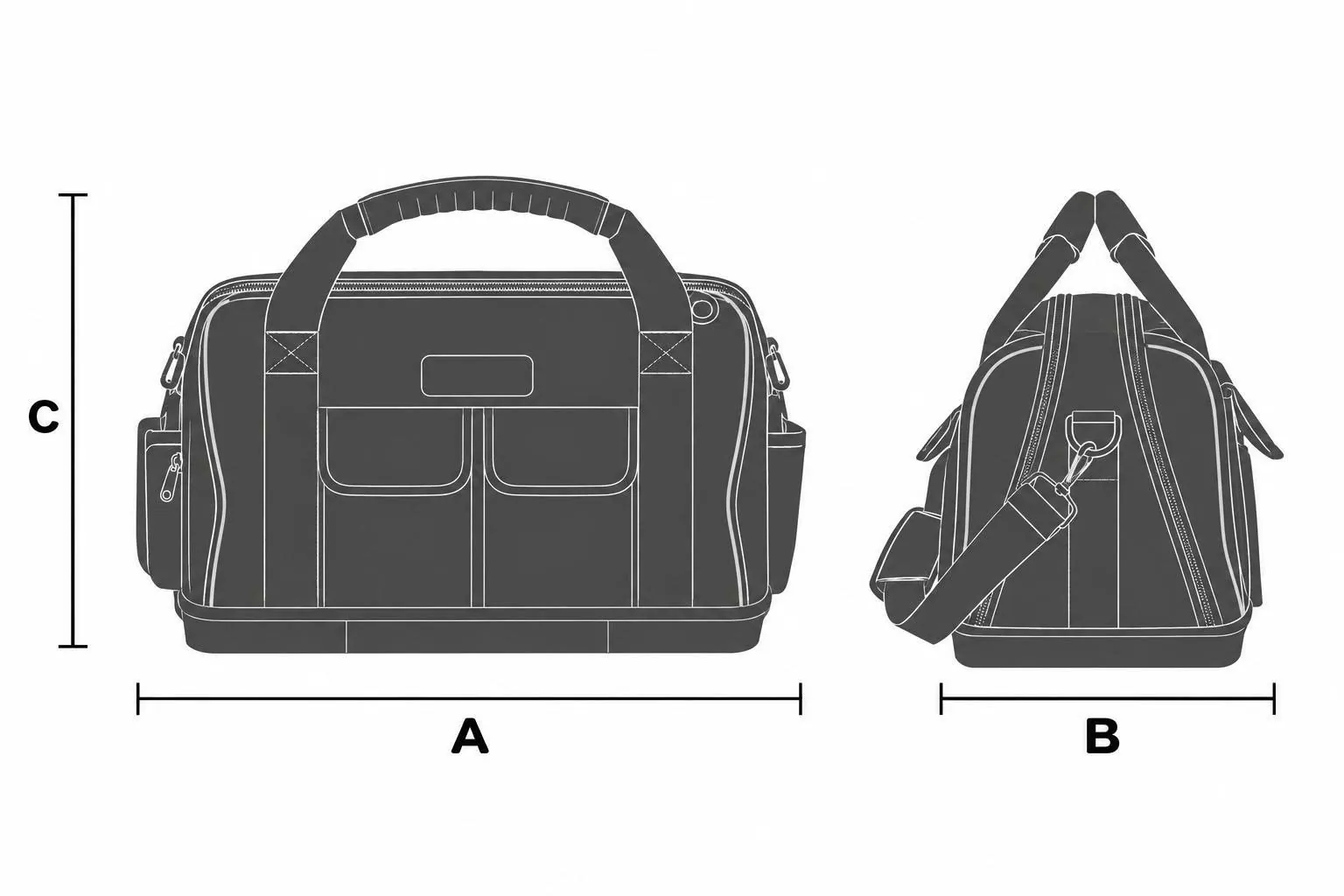 Bản vẽ kỹ thuật V_GRIPDOUBLEBAG